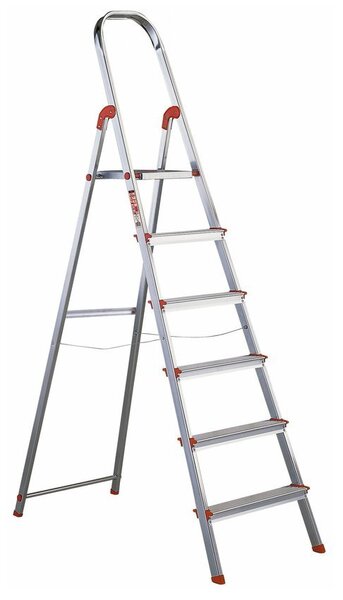 Hliníkové schůdky Unica - 6 stupňů, hliník