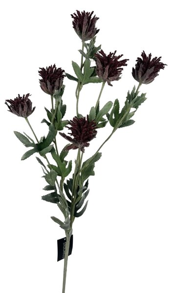 Bodlák - umělá květina fialová 83cm