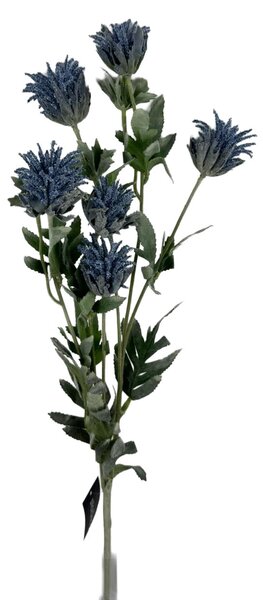 Bodlák - umělá květina modrá 83cm