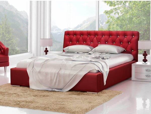 Postel Enoa, Rozměr postele: 140x200, Barva:: ekokůže Soft 011 (černá) 5902928178821