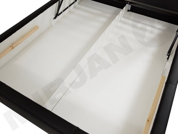 Postel Enoa, Rozměr postele: 140x200, Barva:: ekokůže Soft 011 (černá) 5902928178821