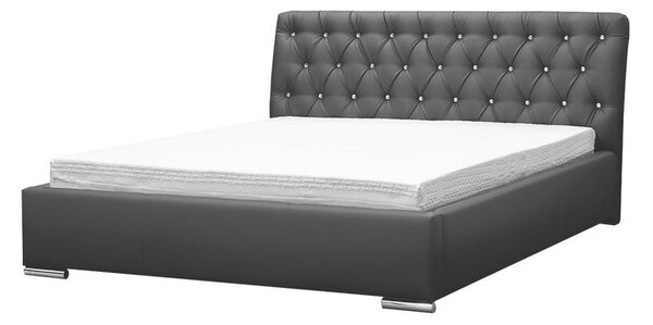 Postel Enoa, Rozměr postele: 140x200, Barva:: ekokůže Soft 011 (černá) 5902928178821