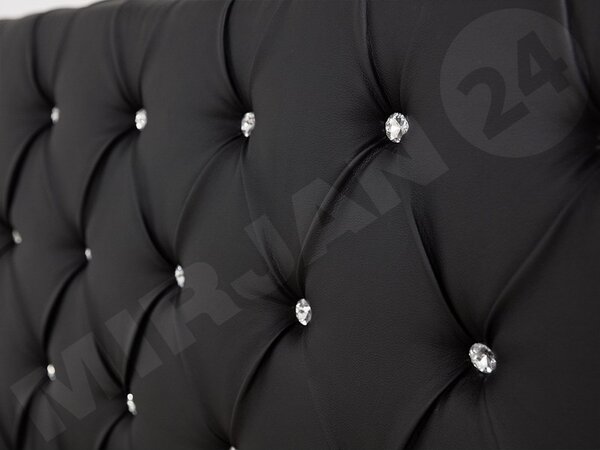 Postel Enoa, Rozměr postele: 140x200, Barva:: ekokůže Soft 011 (černá) 5902928178821