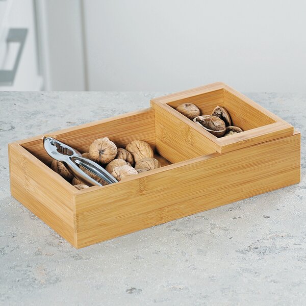Dřevěný box na ořechy s louskáčkem Nut, 30x16x7,5 cm
