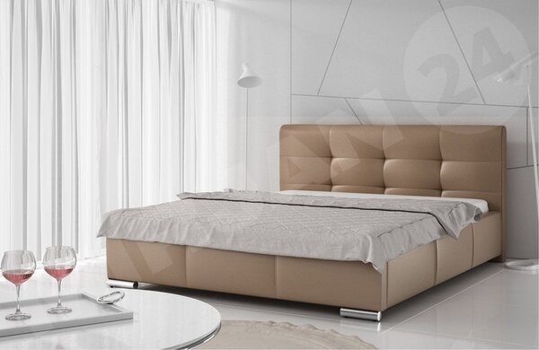 Postel Landron, Rozměr postele: 140x200, Barva:: ekokůže Soft 011 (černá) 5902928367768