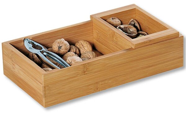 Dřevěný box na ořechy s louskáčkem Nut, 30x16x7,5 cm