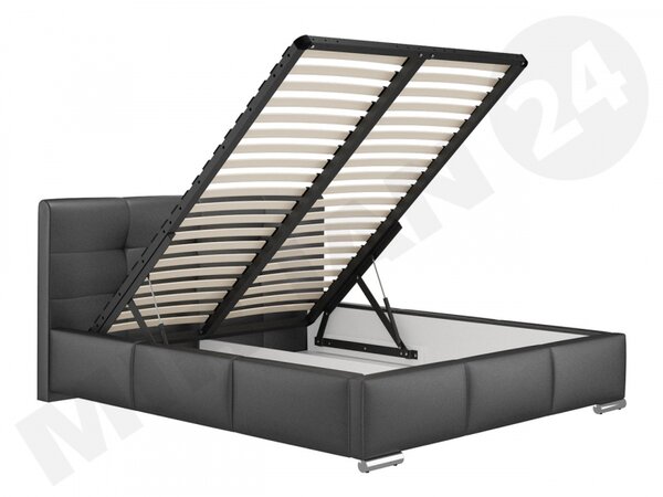 Postel Landron, Rozměr postele: 140x200, Barva:: ekokůže Soft 011 (černá) 5902928367768