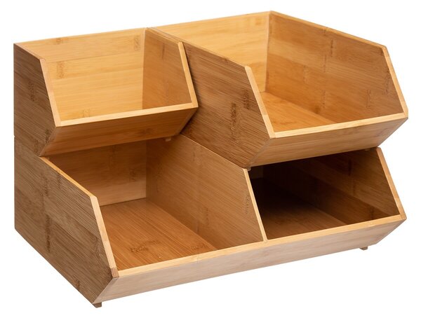 Dřevěný kuchyňský organizér Bam, 15,5x17,5x12,5 cm