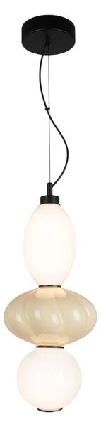 LED Lustr na lanku ASCOLI LED/18W/230V pr. 20 cm béžová