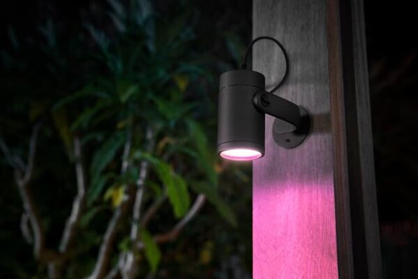 17428/30/P7 Hue WACA Lily venkovní spotové LED svítidlo 8W 650lm 2200-6500K IP65 RGB černá +adaptér