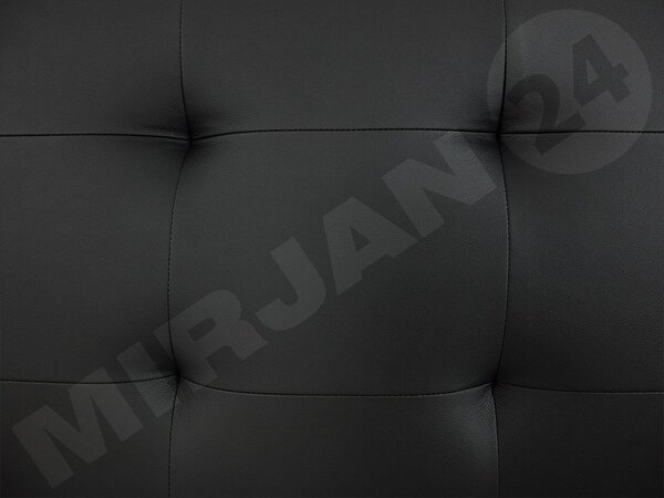 Čalouněná manželské postel Pilatus, Rozměr postele: 180 x 200 cm, Barva:: ekokůže Soft 011 (černá) Mirjan24 5902928218701