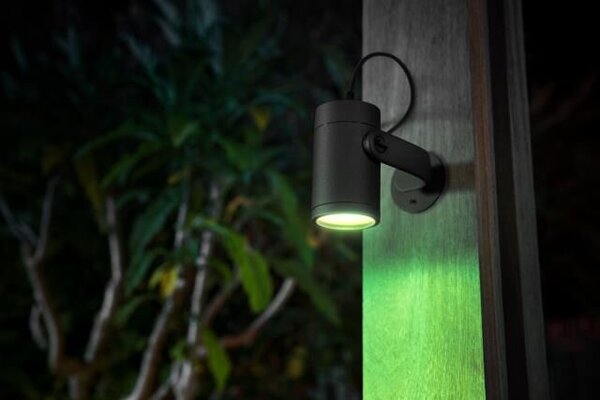 17428/30/P7 Hue WACA Lily venkovní spotové LED svítidlo 8W 650lm 2200-6500K IP65 RGB černá +adaptér