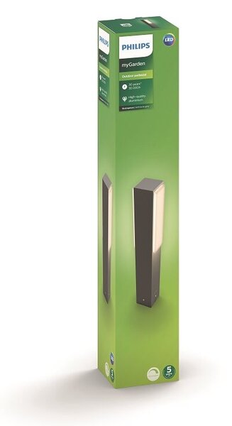 16488/93/P0 Stratosphere venkovní sloupkové LED svítidlo 2x4,5W 1000lm 2700K 42cm IP44, antracitové