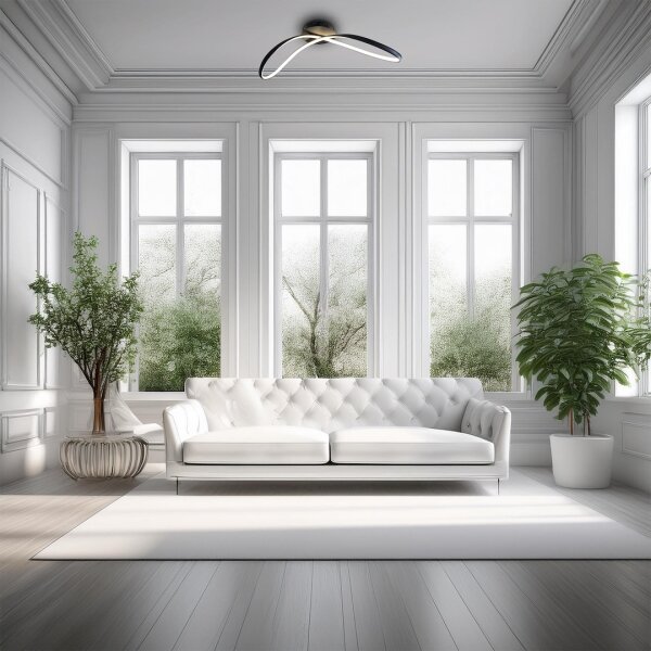 LED Stropní svítidlo INFINITY LED/21W/230V černá