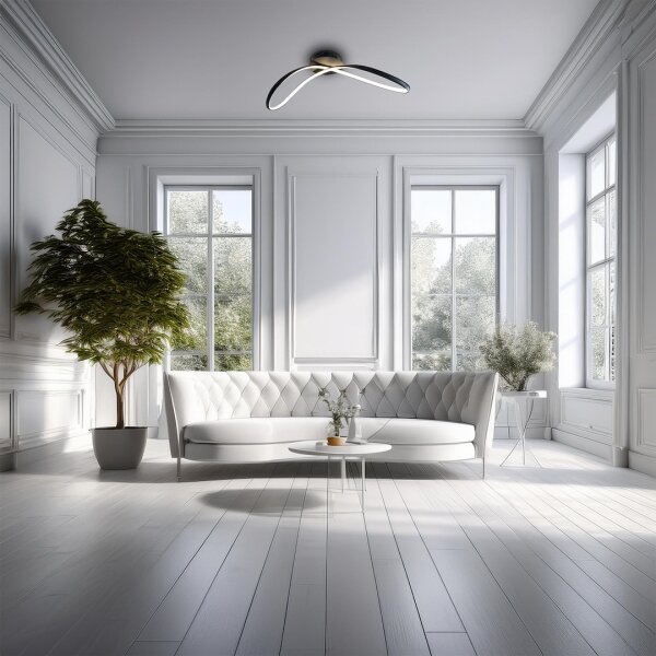 LED Stropní svítidlo INFINITY LED/21W/230V černá