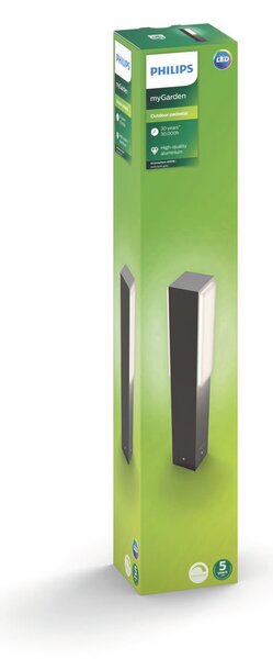 16488/93/P3 Stratosphere venkovní sloupkové LED svítidlo 2x4,5W 1000lm 4000K 42cm IP44, antracitové