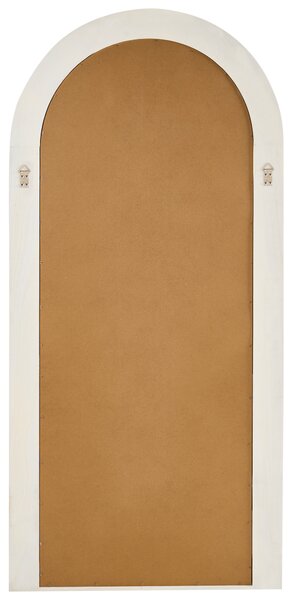 Zrcadlo DIJON 80 cm 170 cm Dřevo Krémově bílá