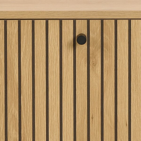 Výklopný botník v dekoru dubu v přírodní barvě 72x43x17 cm Albany – Actona