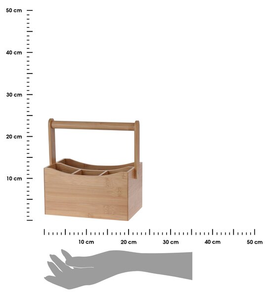 Dřevěný kuchyňský organizér Hold, 23x14x23,5 cm