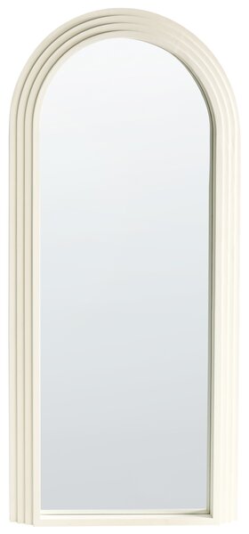 Zrcadlo DIJON 80 cm 170 cm Dřevo Krémově bílá