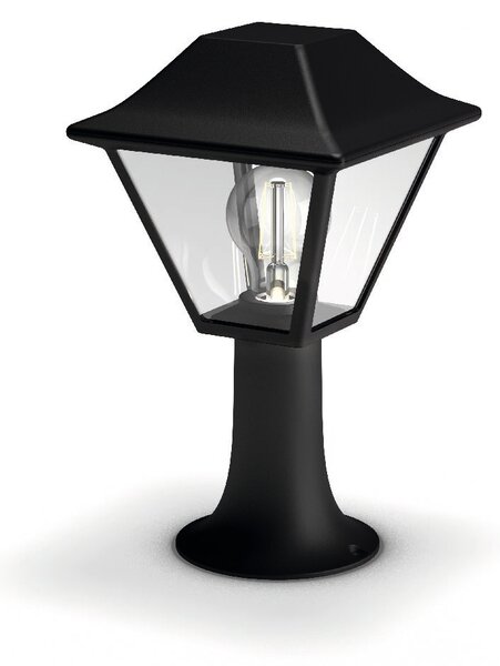 16496/30/PN Alpenglow venkovní sloupkové svítidlo 1xE27 60W bez zdroje 30cm IP44, černé