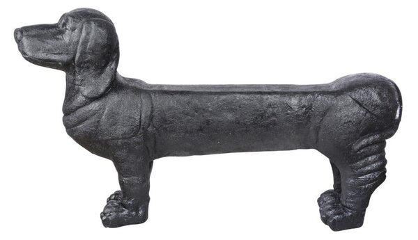 Černá zahradní lavice Dachshund – Esschert Design