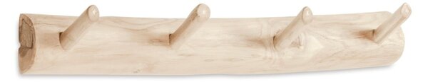 Nástěnný věšák z teakového dřeva v přírodní barvě 63 cm Gaillech – Kave Home