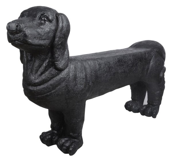 Černá zahradní lavice Dachshund – Esschert Design