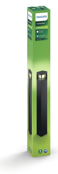 Philips LED Venkovní sloupkové svítidlo Parterre 77cm, 8W, IP44