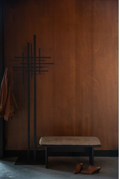 Černý ocelový věšák 71x185 cm Rumex – Dutchbone