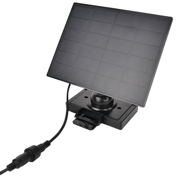 Solight LED solární osvětlení se senzorem, 9W, 850lm, 4000K, Li-Ion, černá WO7203
