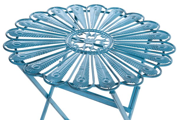 Bistro stolek PAVIA 71 cm 71 cm Kov Modrá