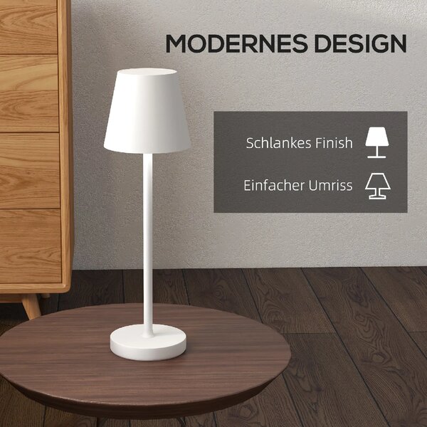 Stolní LED lampa, dotyková, bílá B31-456V00WT