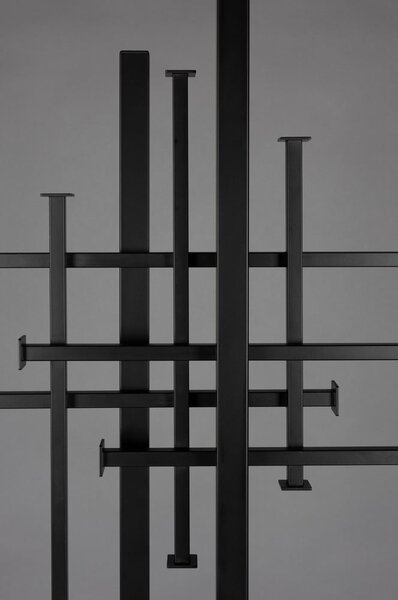 Černý ocelový věšák 71x185 cm Rumex – Dutchbone