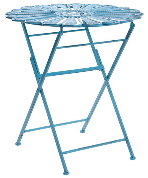 Bistro stolek PAVIA 71 cm 71 cm Kov Modrá