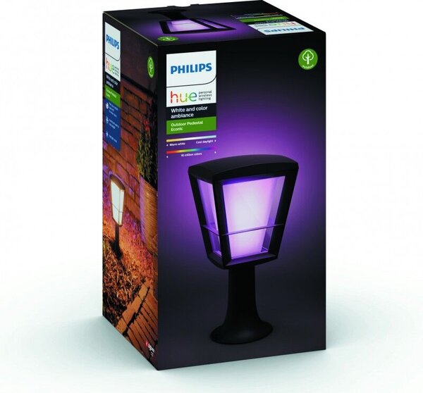 17441/30/P7 Hue WACA Econic venkovní sloupkové LED svítidlo 15W 1150lm 2200-6500K RGB IP44 černá