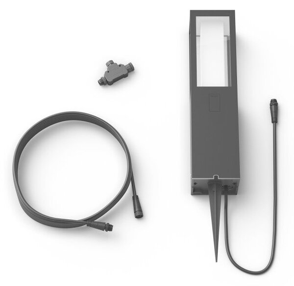 17434/30/P7 Hue WACA Impress venkovní sloupkové LED svítidlo 2x8W 1180lm 2200-6500K RGB IP44 černá