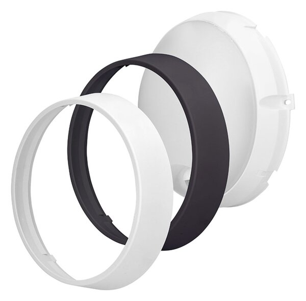 Solight LED venkovní osvětlení se senzorem, 3 CCT, 15/18/20W, 1800lm, 22cm, 2v1 - bílý a černý kryt WO780-2