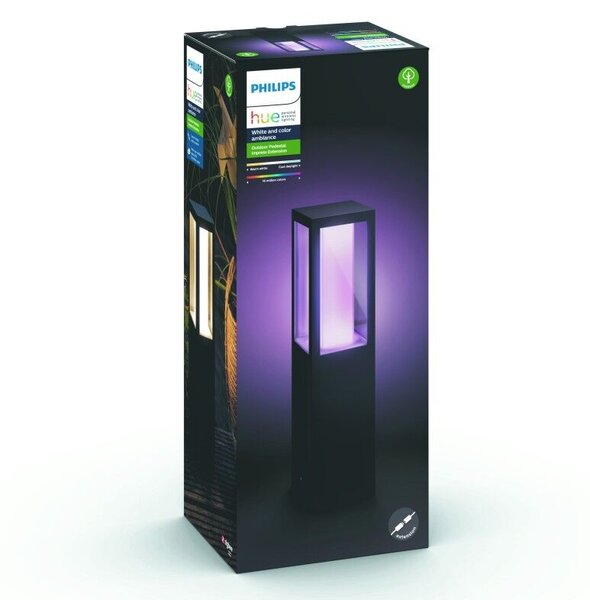 17434/30/P7 Hue WACA Impress venkovní sloupkové LED svítidlo 2x8W 1180lm 2200-6500K RGB IP44 černá