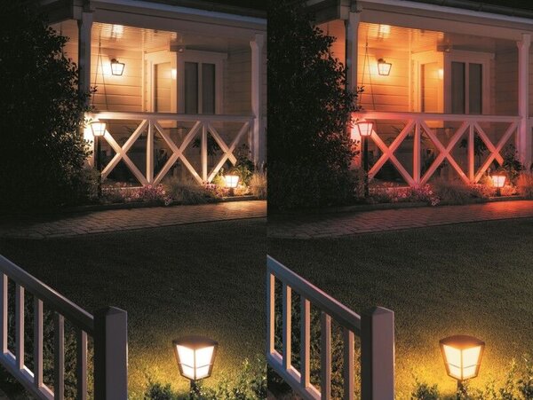 17441/30/P7 Hue WACA Econic venkovní sloupkové LED svítidlo 15W 1150lm 2200-6500K RGB IP44 černá