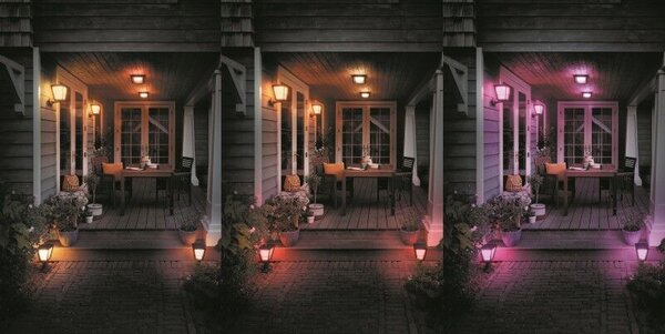 17441/30/P7 Hue WACA Econic venkovní sloupkové LED svítidlo 15W 1150lm 2200-6500K RGB IP44 černá
