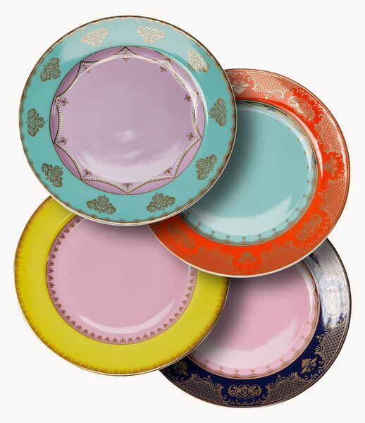 Sada porcelánových mělkých talířů Grandpa, 4 díly