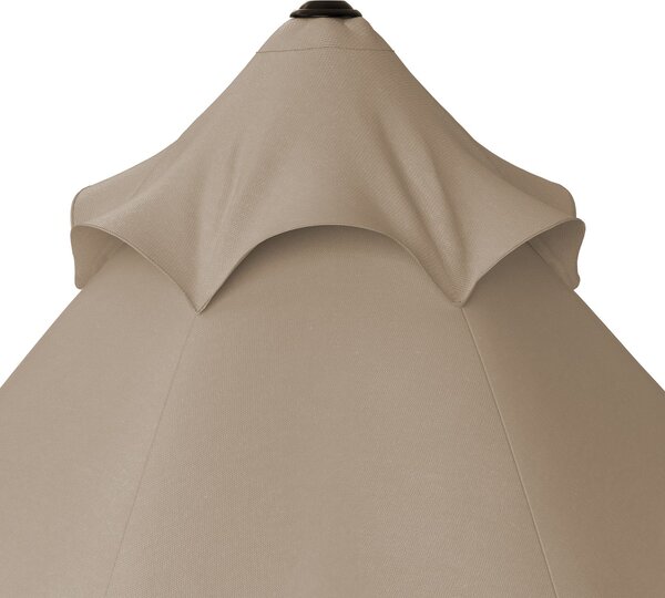 Deuba Zahradní slunečník Maui Ø330 cm - taupe