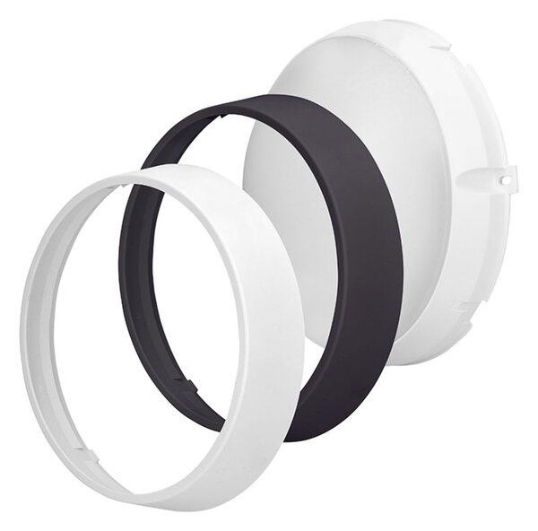 Solight LED venkovní osvětlení, nastavitelná teplota světla - 3CCT, 15/18/20W, 1800lm, 22cm, 2v1 - bílý a černý kryt WO779-2