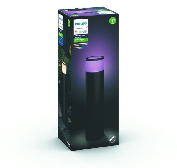17437/30/P7 Hue WACA Calla venkovní sloupkové LED svítidlo 8W 590lm 2200-6500K RGB 24V IP44 černá