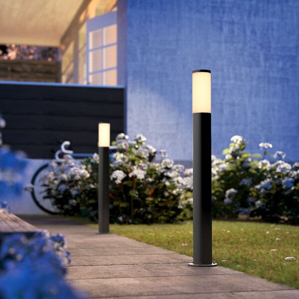 Utrecht venkovní sloupkové svítidlo 1xE27 20W bez zdroje 80cm IP44, antracitové
