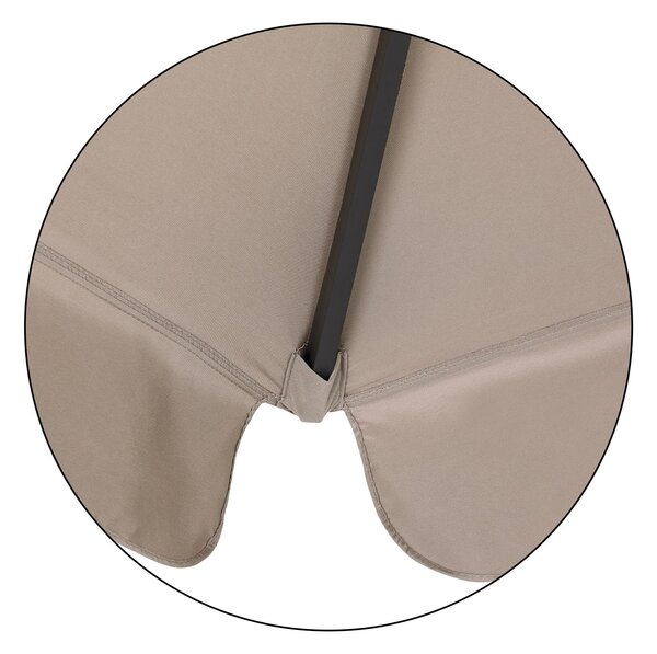 Deuba Zahradní slunečník Maui Ø330 cm - taupe