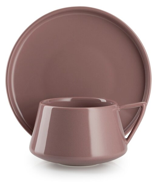 Porcelánový šálek s podšálkem Luna Pink 200 ml