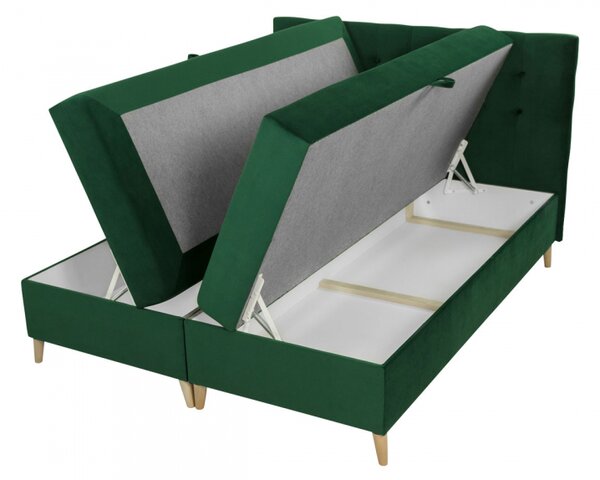 Kontinetální postel Crete, Rozměr postele: 120 x 200 cm, Barva:: Magic Velvet 2215 5902928460230