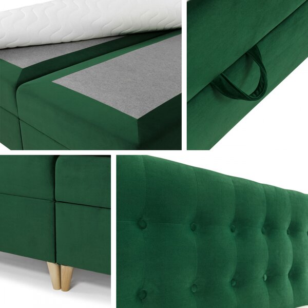 Kontinetální postel Crete, Rozměr postele: 120 x 200 cm, Barva:: Magic Velvet 2215 5902928460230